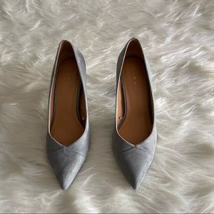 Zara Grey suede heels